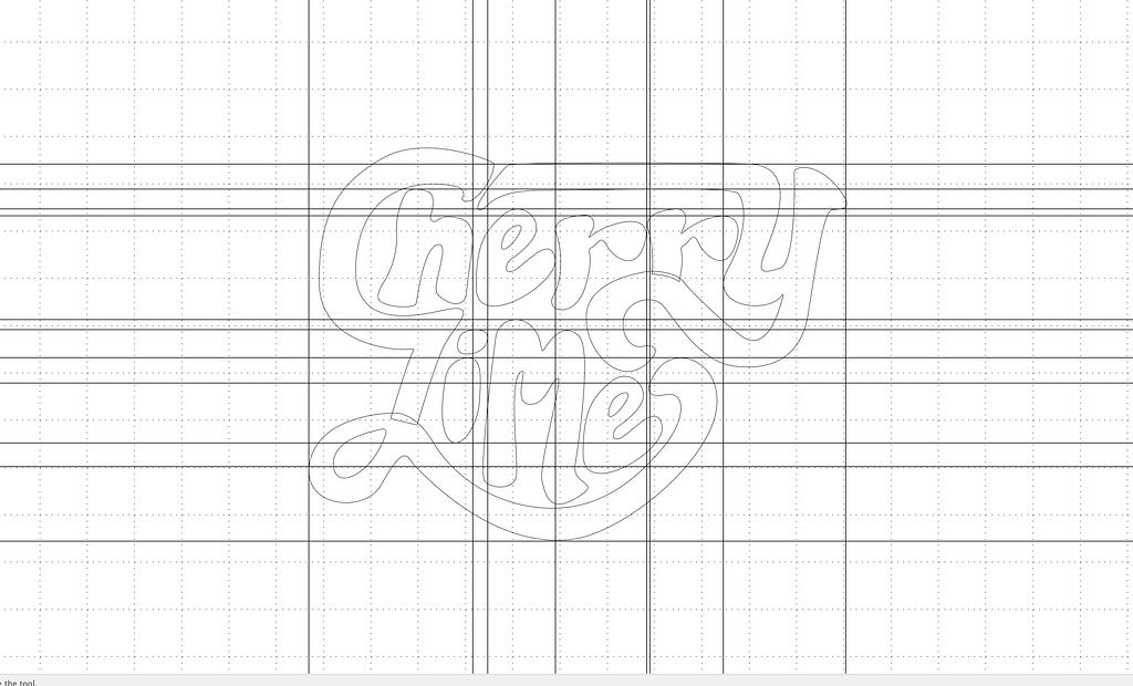 Outlines of grid and build.