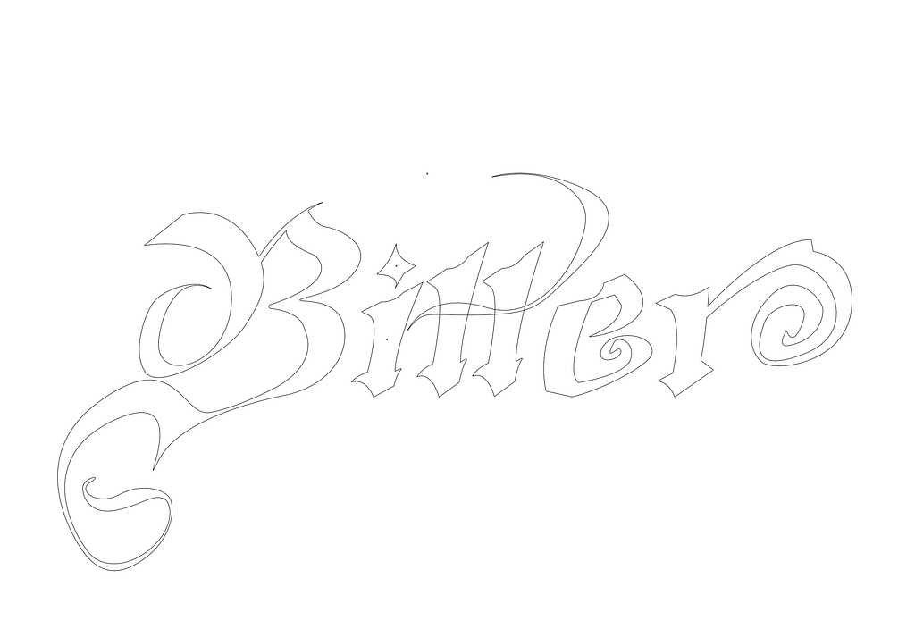 Outline Bitter Black Letter